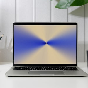 Set of 4 Desktop Wallpapers · Blue Aura Abstract · Aura collection || Macbook Wallpaper. Aesthetic. Minimalistic.
