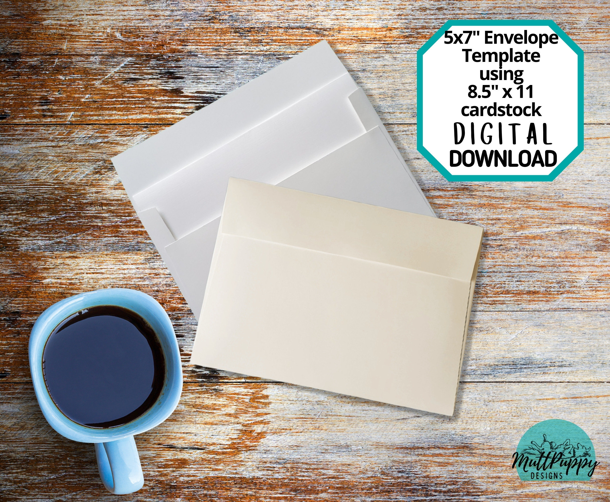 5 x 7 Note Card Template - U.S. Press