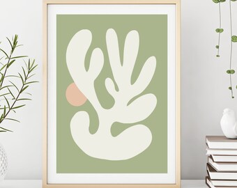 Boho Wall Art Print, Printable Modern Minimalist Art, Instant Download ...
