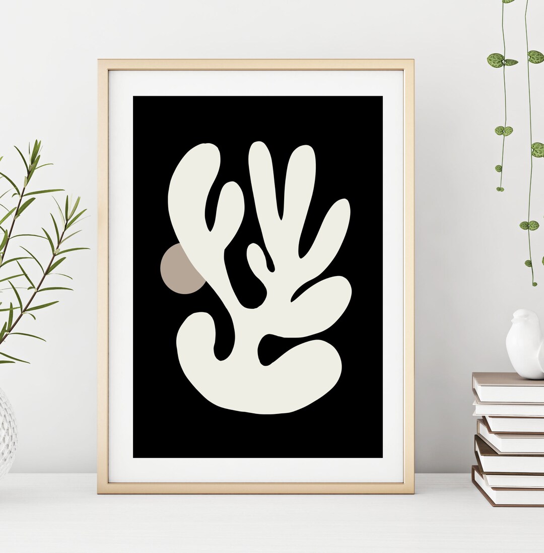 Minimalist Black and White Art Print, Modern Home Decor, Instant ...