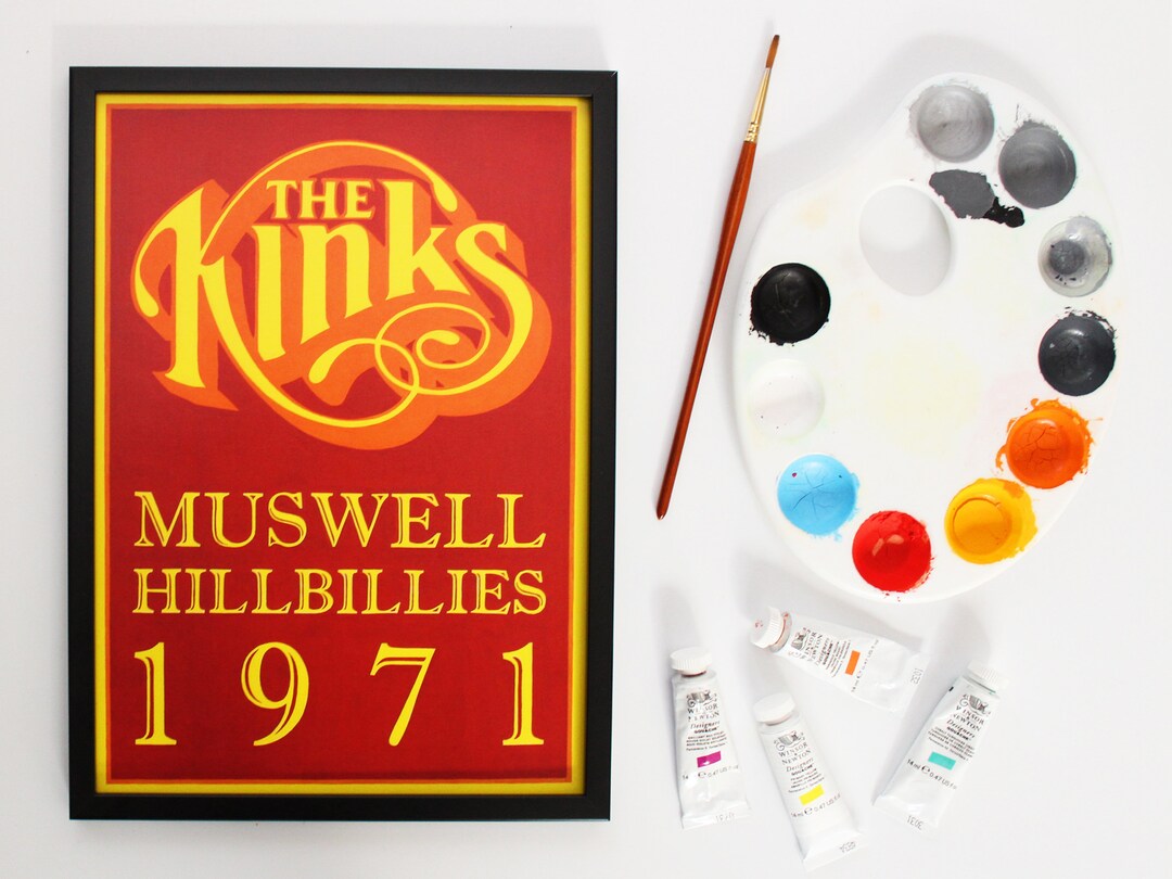 The Kinks Art Print - Music Poster - Graphic Illustrations - Music Wall ...