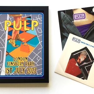Pulp Art Print - Indie Musik Poster - Britpop - Grafische Illustrationen - Musik Wanddekor - Geschenk für Sie - Geschenk für Ihn