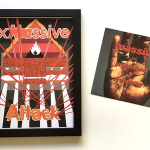 Massive Attack Art Print - Electronic Music Poster - Trip Hop - Graphic Illustrations - Music Wall Decor - Gift for Him - Gift for Her