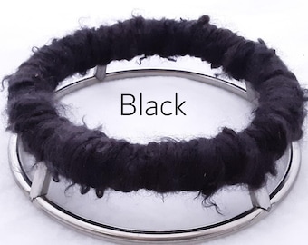 Suporte para tambor de língua de aço com mohair ético