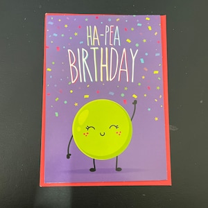 Ha-pea anniversaire carte de vœux drôle