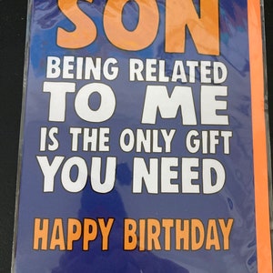 Alles Gute zum Geburtstag Sohn Lustige Grüße Karte
