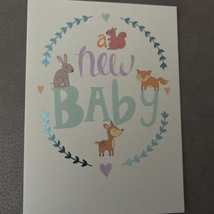 Nouveau-né / Carte de voeux pour nouveau-né