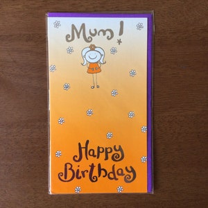 Cartão de Feliz Aniversário Mãe