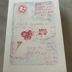 Avec la carte de voeux de sympathie