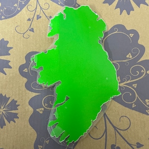 Kaart van Ierland vinyl sticker