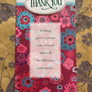 Tarjeta de felicitación grande de agradecimiento