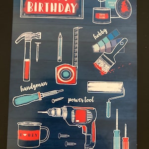 Strumenti Tuttofare Buon Compleanno Biglietto di Auguri