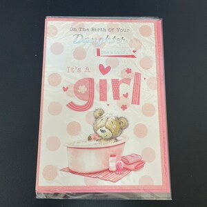 Nouvelle carte de vœux pour bébé fille