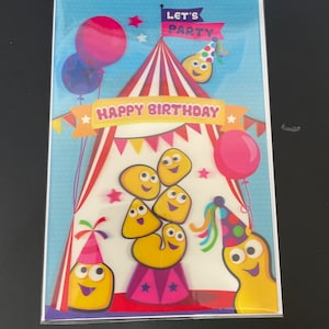 3D Glückwunschkarte zum Geburtstag