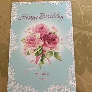 Happy Birthday Blumen Geburtstag Grußkarte