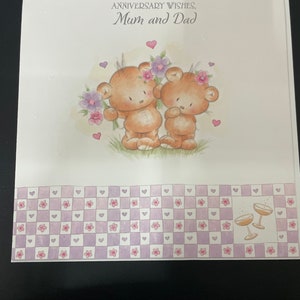 Carte de voeux d'anniversaire extra large maman et papa