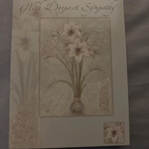 Carte de voeux sincères condoléances