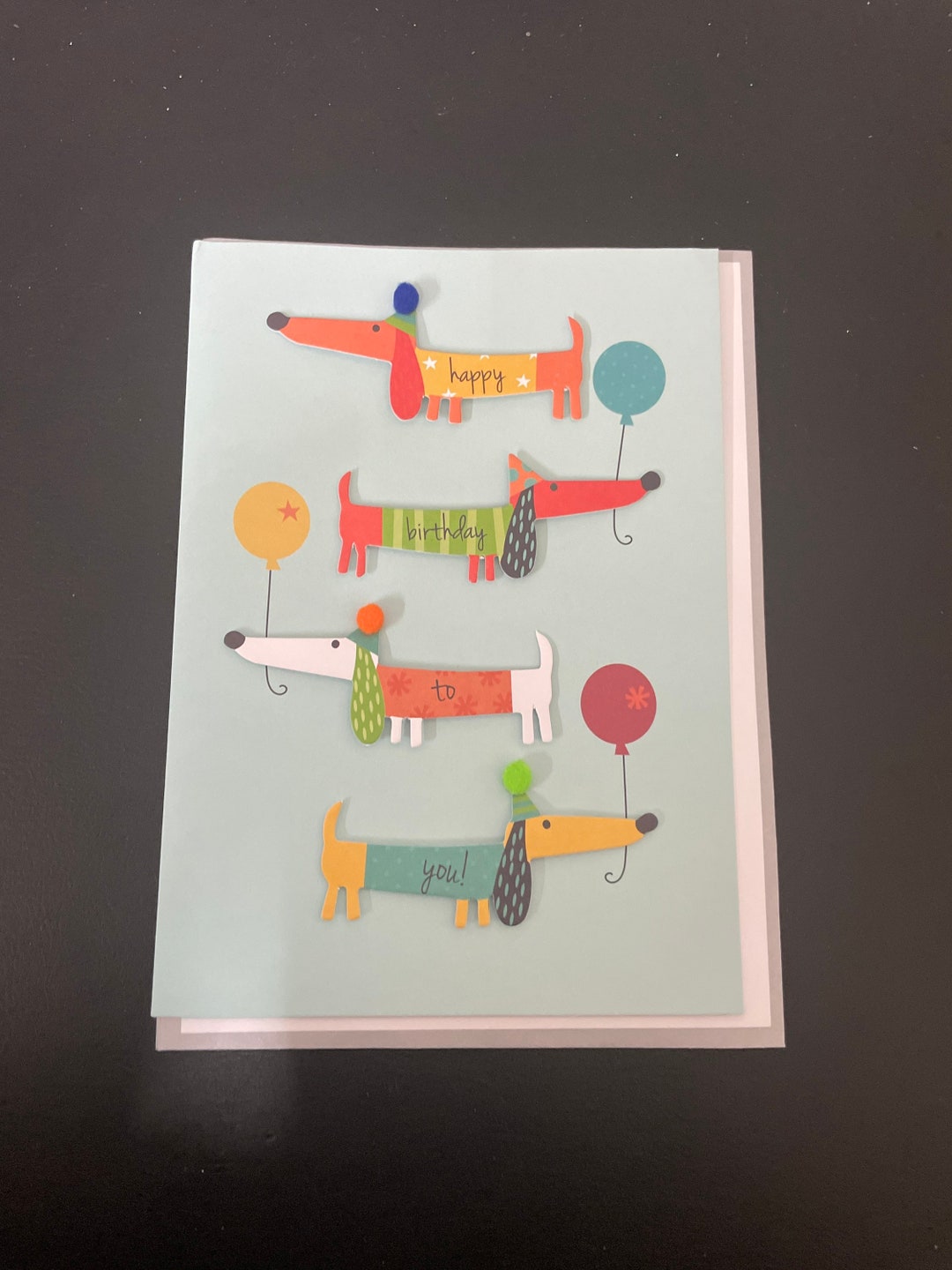 3D Sausage Dog Birthday Greetings Card - Etsy
