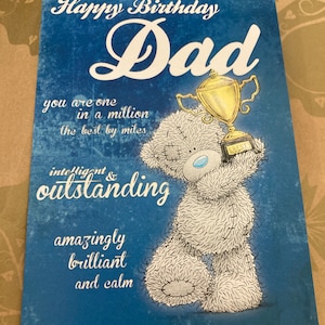 Joyeux anniversaire Papa Ours Carte de vœux