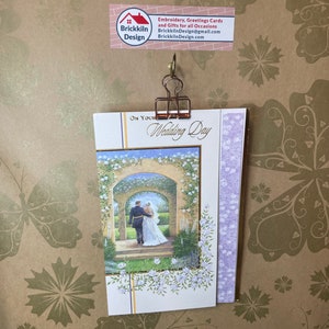On your wedding day greetings card