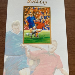 Football Happy Birthday Greetings Card