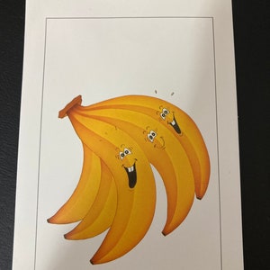 Carte de voeux vierge Go Bananas