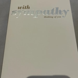 Avec la carte de voeux de sympathie
