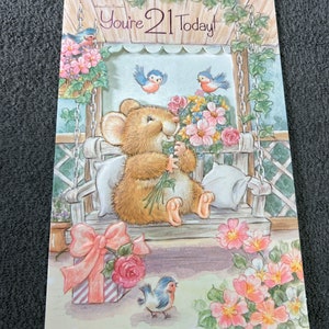 21st Birthday Large Greetings Card