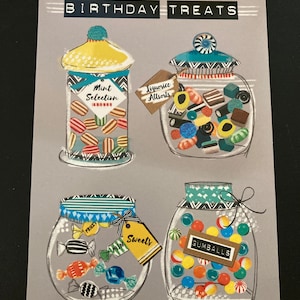 Cadeaux d’anniversaire Bonbons Joyeux anniversaire Carte de vœux