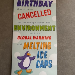 Happy Birthday Grappige Pinguïn Wenskaart