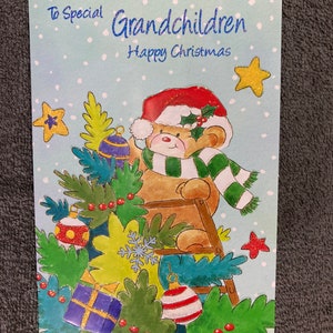 Grandchildren Christmas Greetings Card