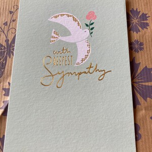 Carte de voeux de sympathie