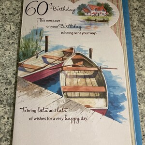 Happy 60th Birthday Greetings Card