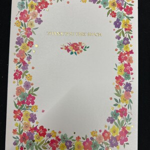 Tarjeta de felicitación de agradecimiento