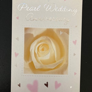 Happy Pearl Wedding 30-jarig jubileumwenskaart