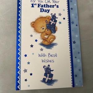 Bonne 1ère fête des pères carte de voeux papa