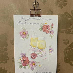 Happy Pearl Wedding 30-jarig jubileumwenskaart