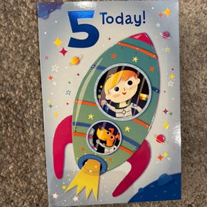 Joyeux 5e anniversaire carte de voeux enfants anniversaire enfants