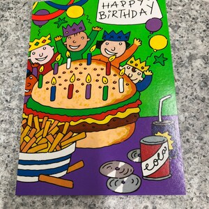 Happy 10th Birthday Fold Out Geburtstag Grußkarte