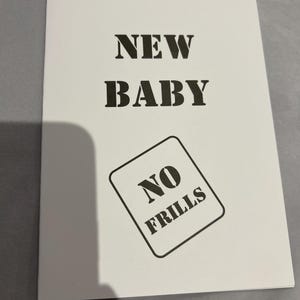 Nouveau-né/Nouvelle carte de voeux drôle et grossièrement offensant