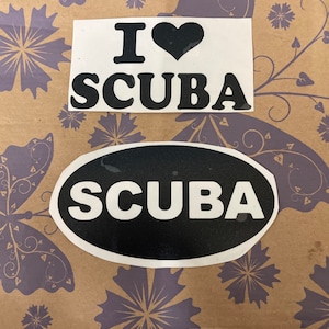 I love scuba vinyl decal sticker