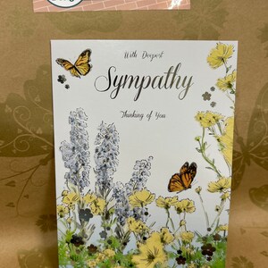 Carte de voeux de sympathie