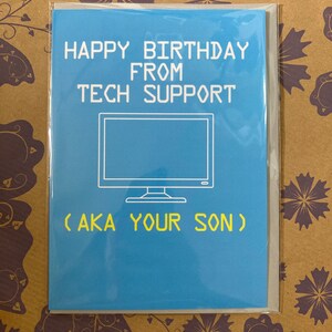 Happy Birthday from Son Funny Greetings Card