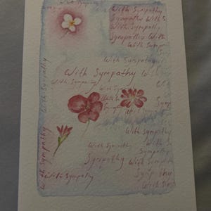 Carte de voeux de sympathie