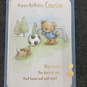 Cartão de felicitações de feliz aniversário, primo