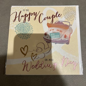 Le jour de votre mariage, carte de voeux