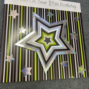 Happy 18. Geburtstag Extra Große 3D Grußkarte