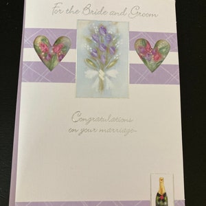 Felicitaciones por el día de su boda Tarjeta de felicitación para los novios