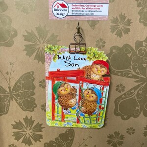 Com amor filho cartão de felicitações de aniversário