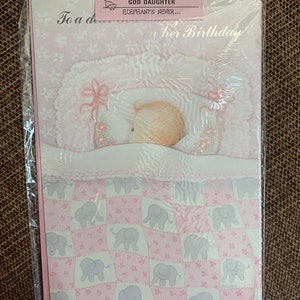Happy Birthday God Daughter Greetings Card